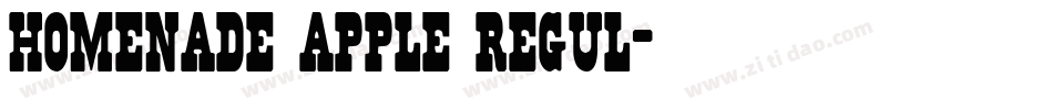 homenade apple regul字体转换